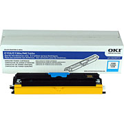 Okidata 44250715 CYAN ORIGINAL Toner Cartridge Type D1 for OKI C110 C130N MC160MFP